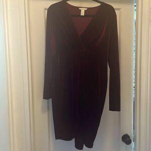 H&M Burgundy Maternity Dress